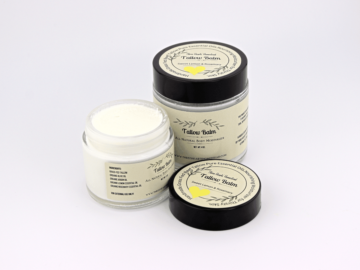 Sweet Lemon and Rosemary Tallow Balm